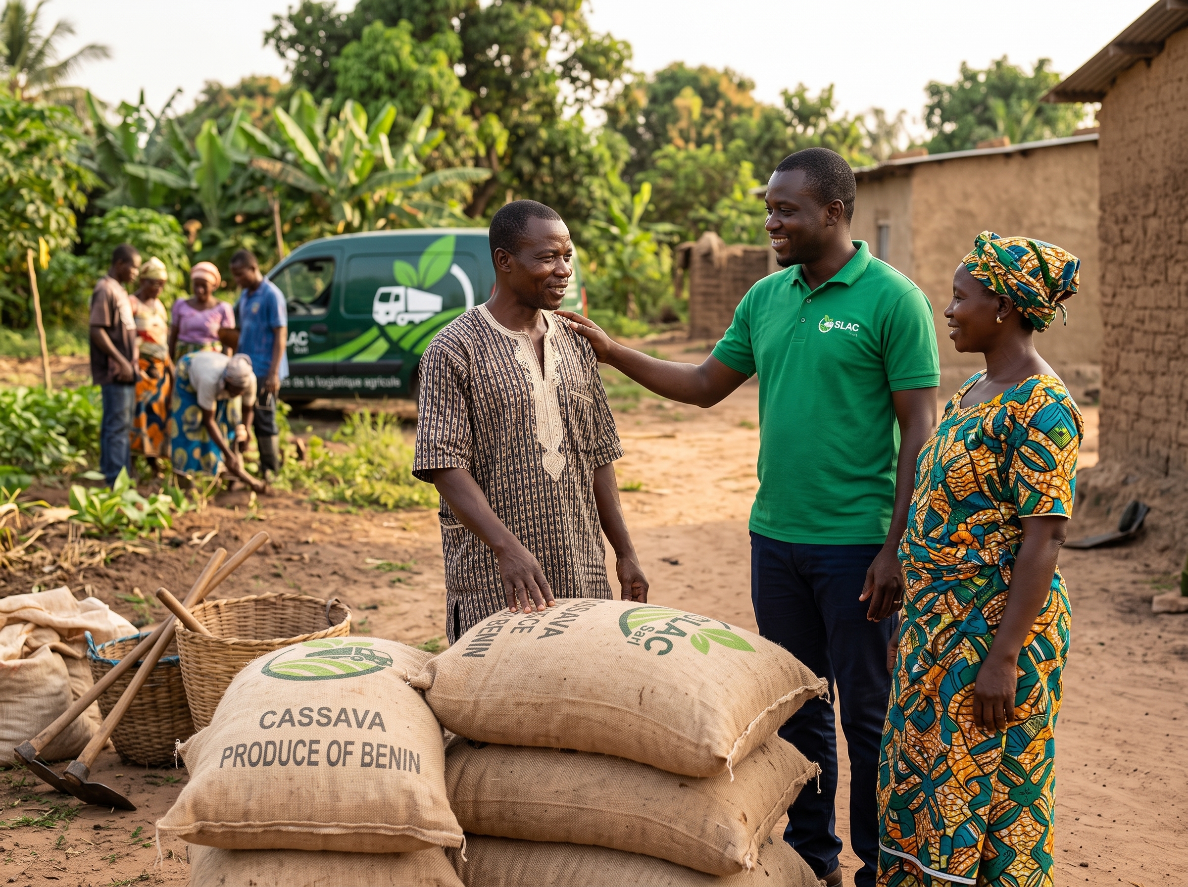 Producteurs partenaires de SLAC SARL au Bénin