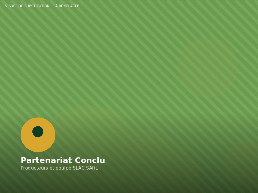 Partenariat conclu entre producteurs et SLAC SARL